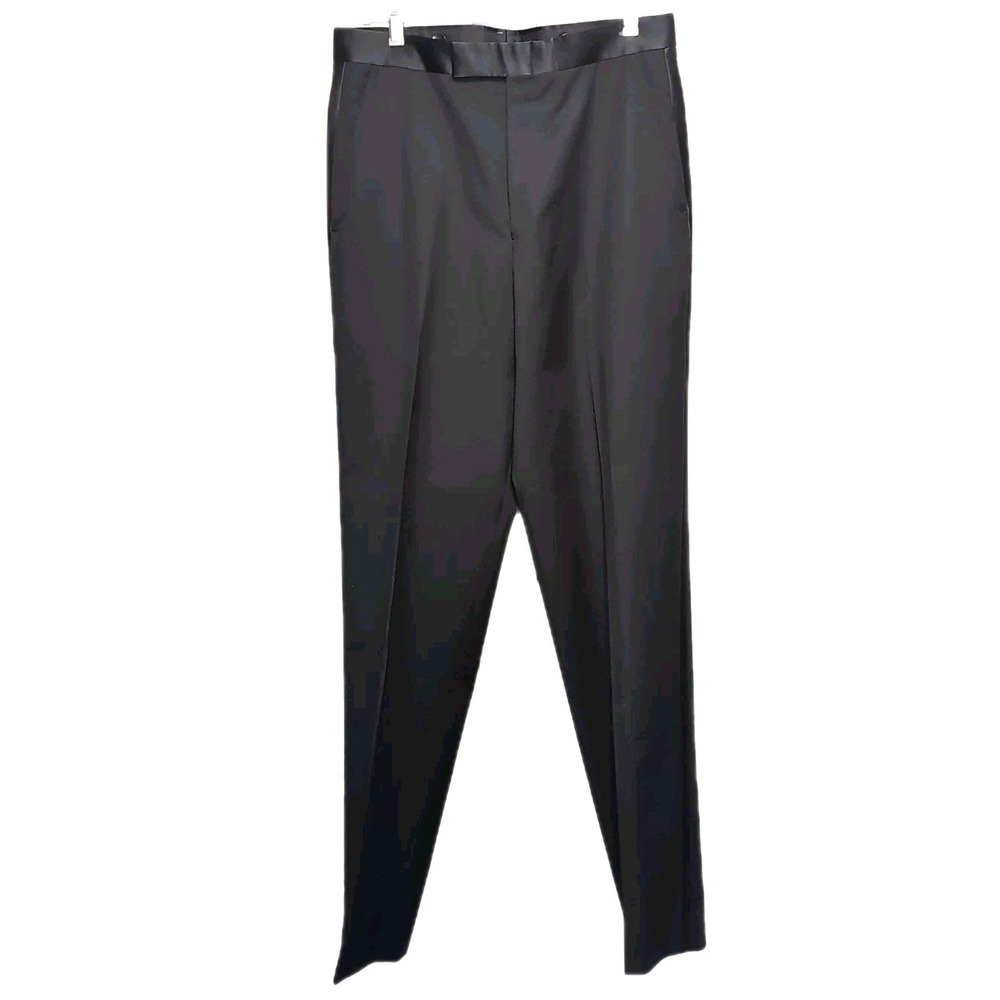 Jones New York Tuxedo Suit Mens 40L/33W (Est) Black Wool 2-Button Formal 2pc Tux - Picture 13 of 15